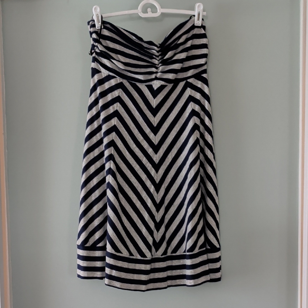 Ella Moss Black and White Strapless Dress